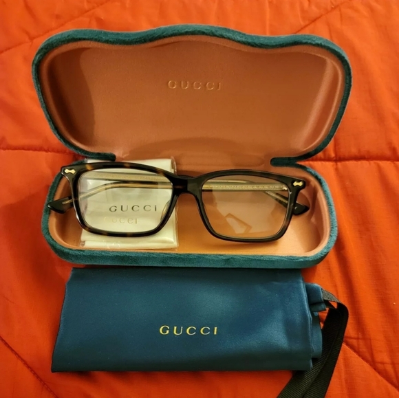 Gucci HOT ITEM! #GG01910A 002 64 16 150 Havana Rectangle Frame Opticals. R2S!! - Picture 1 of 11